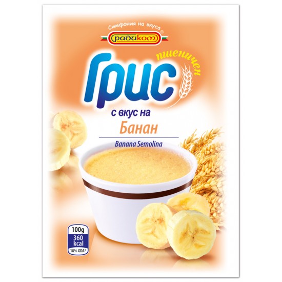 Грис с вкус на банан 100g