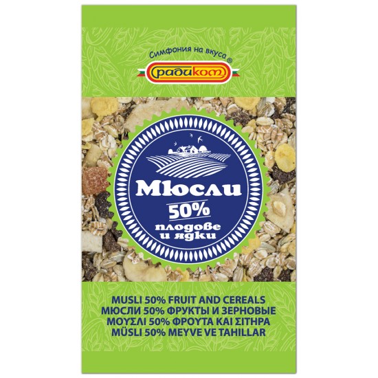 Мюсли с 50% плодове 350g